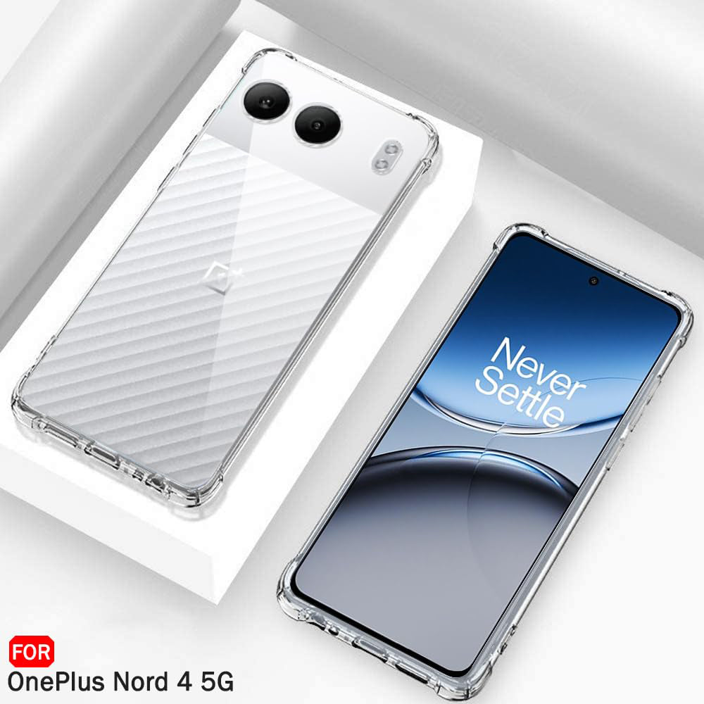 Custodia per OnePlus Nord 4, Techsuit, Shockproof Clear, Trasparente
