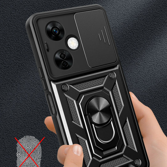 Custodia per OnePlus Nord CE 3 Lite, Techsuit, CamShield, Nera
