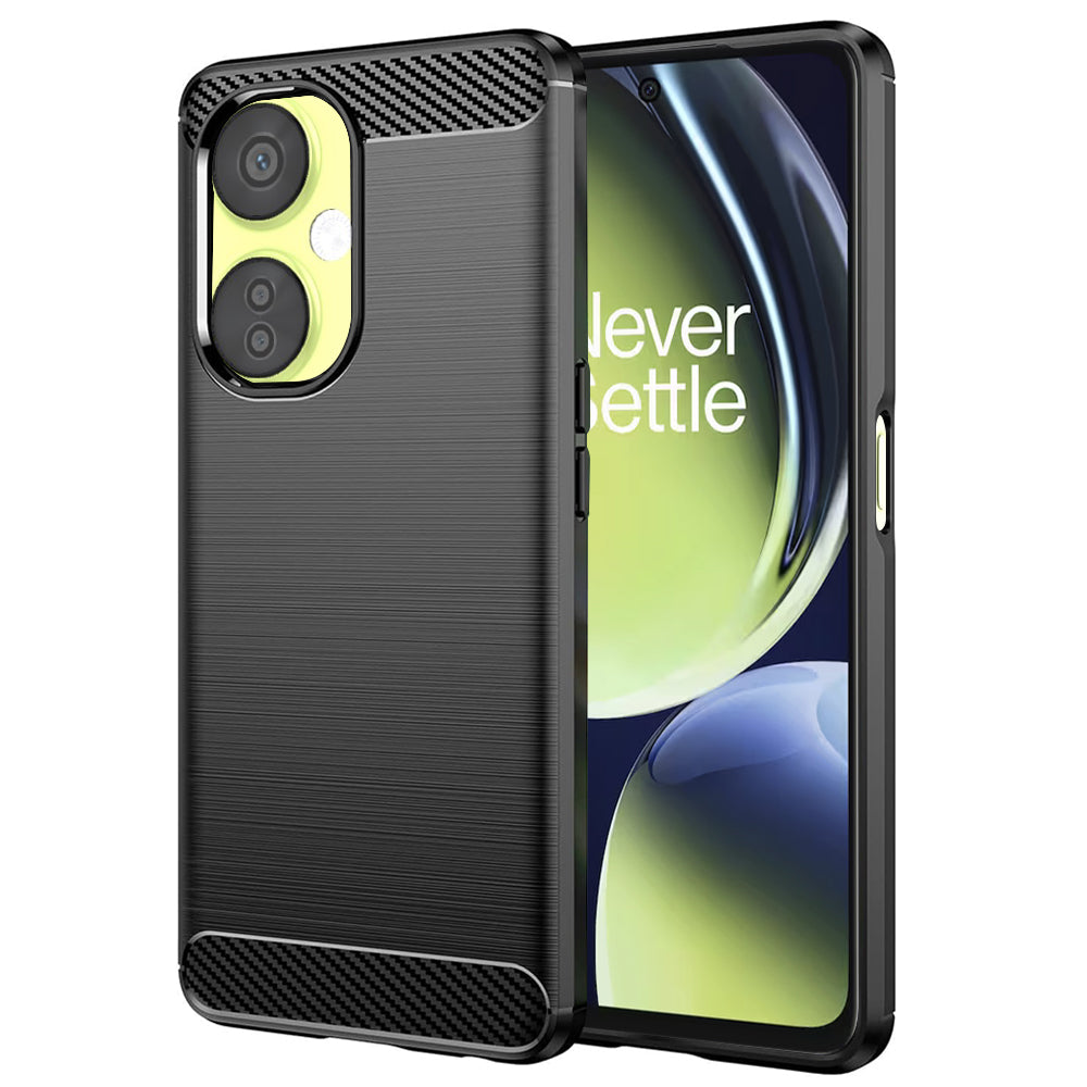 Custodia per OnePlus Nord CE 3 Lite, Techsuit, Carbonio, Nera