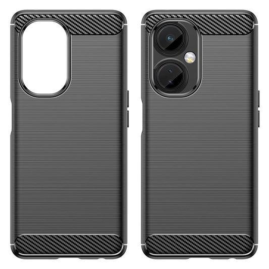 Custodia per OnePlus Nord CE 3 Lite, Techsuit, Carbonio, Nera