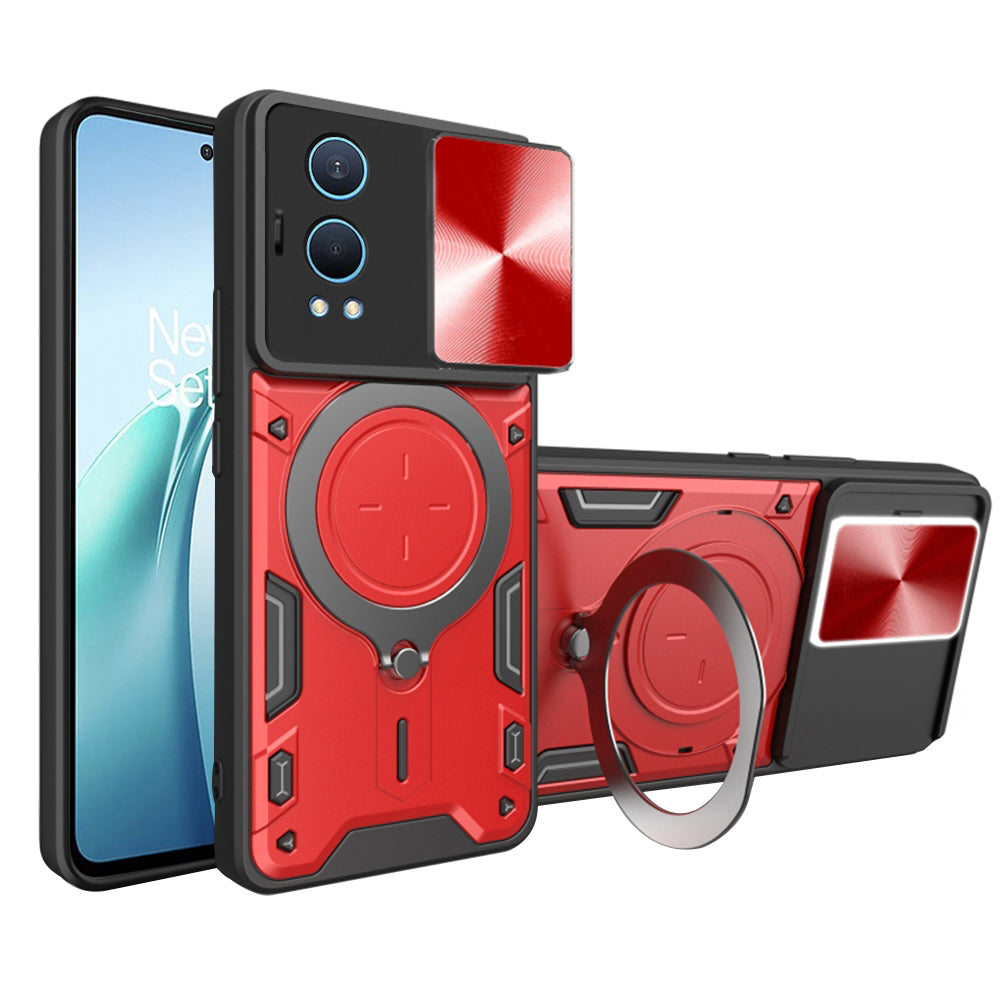 Custodia per OnePlus Nord CE4 Lite, Techsuit, CamGuard Pro, Rossa