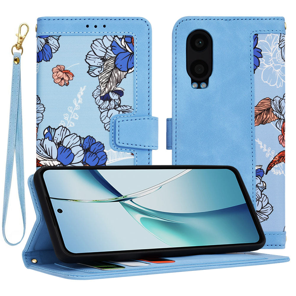 Custodia per OnePlus Nord CE4 Lite, Techsuit, FlipCraft, Blu