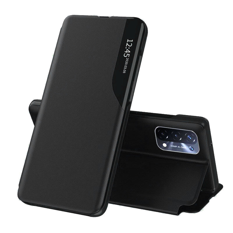 Custodia per OnePlus Nord N200 5G / Oppo A74 5G / A54 5G, Techsuit, eFold, Nera