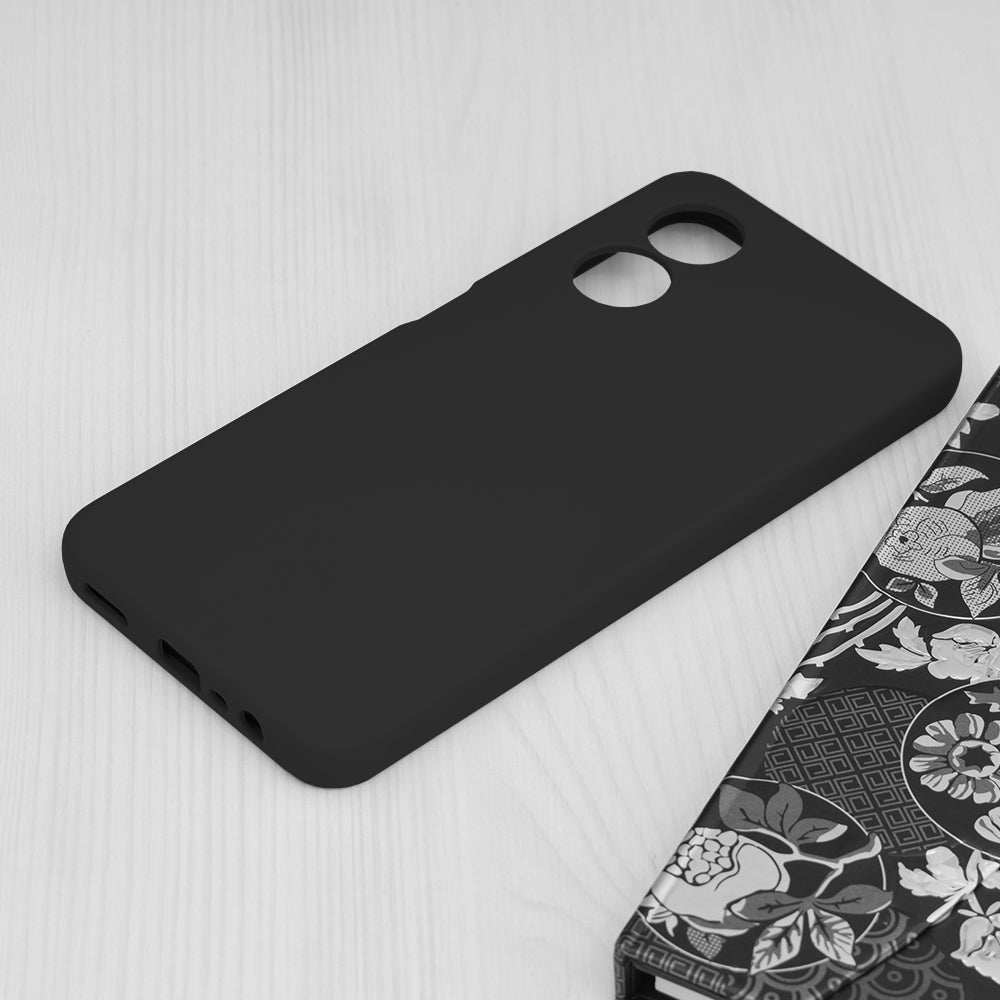 Custodia per Oppo A17, Techsuit, Soft Edge, Nera