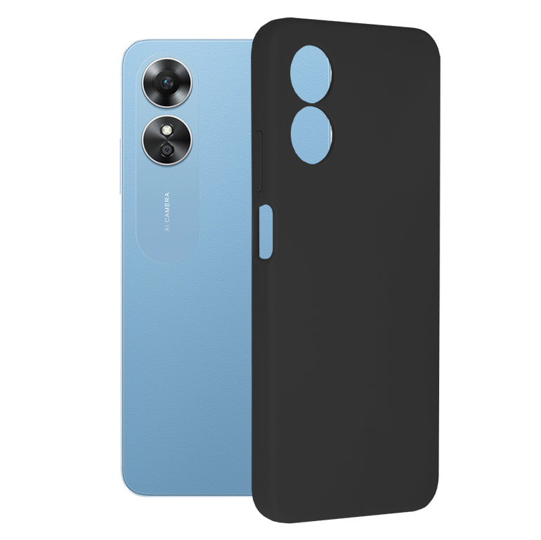 Custodia per Oppo A17, Techsuit, Soft Edge, Nera
