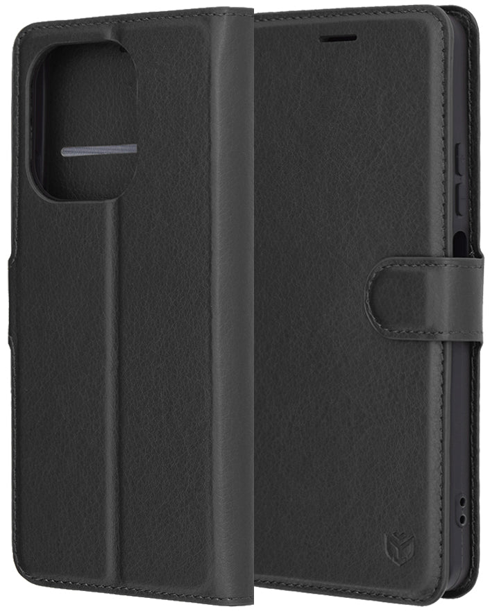 Custodia per Oppo A5 Pro 4G / A5 Pro, Techsuit, Leather Folio, Nera