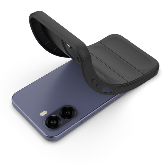 Custodia per Oppo A6 4G, Techsuit, Magic Shield, Nera