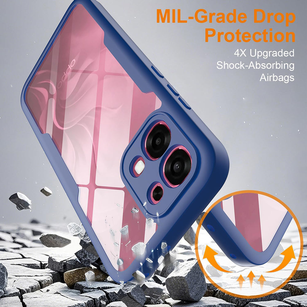 Custodia per Oppo A6 Pro 5G / A6 Pro 4G, Techsuit, ColorVerse 360, Blu
