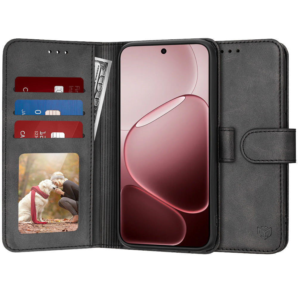 Custodia per Oppo A6 Pro 5G / A6 Pro 4G, Techsuit, Diary Book, Nera