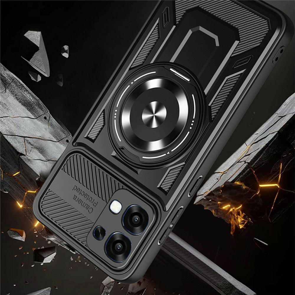 Custodia per Oppo A6 Pro 5G / A6 Pro 4G, Techsuit, RuggedCam, Viola