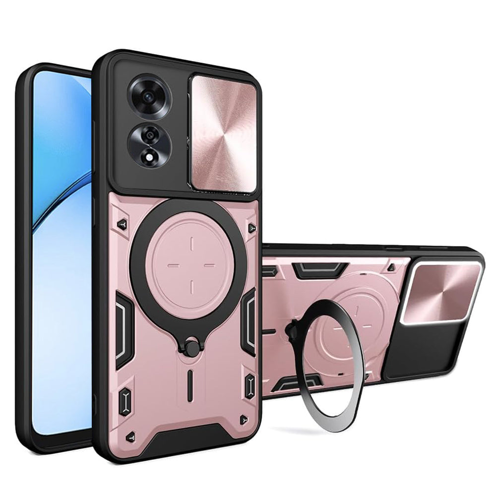 Custodia per Oppo A60, Techsuit, CamGuard Pro, Rosa Oro