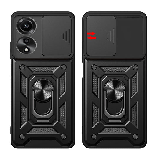 Custodia per Oppo A60, Techsuit, CamShield, Nera