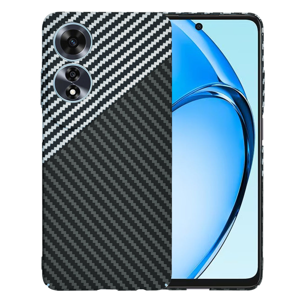Custodia per Oppo A60, Techsuit, Carbonite FiberShell, Nero Grigio