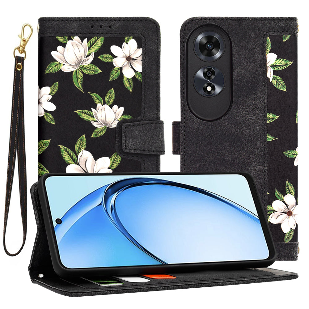 Custodia per Oppo A60, Techsuit, FlipCraft, Nera
