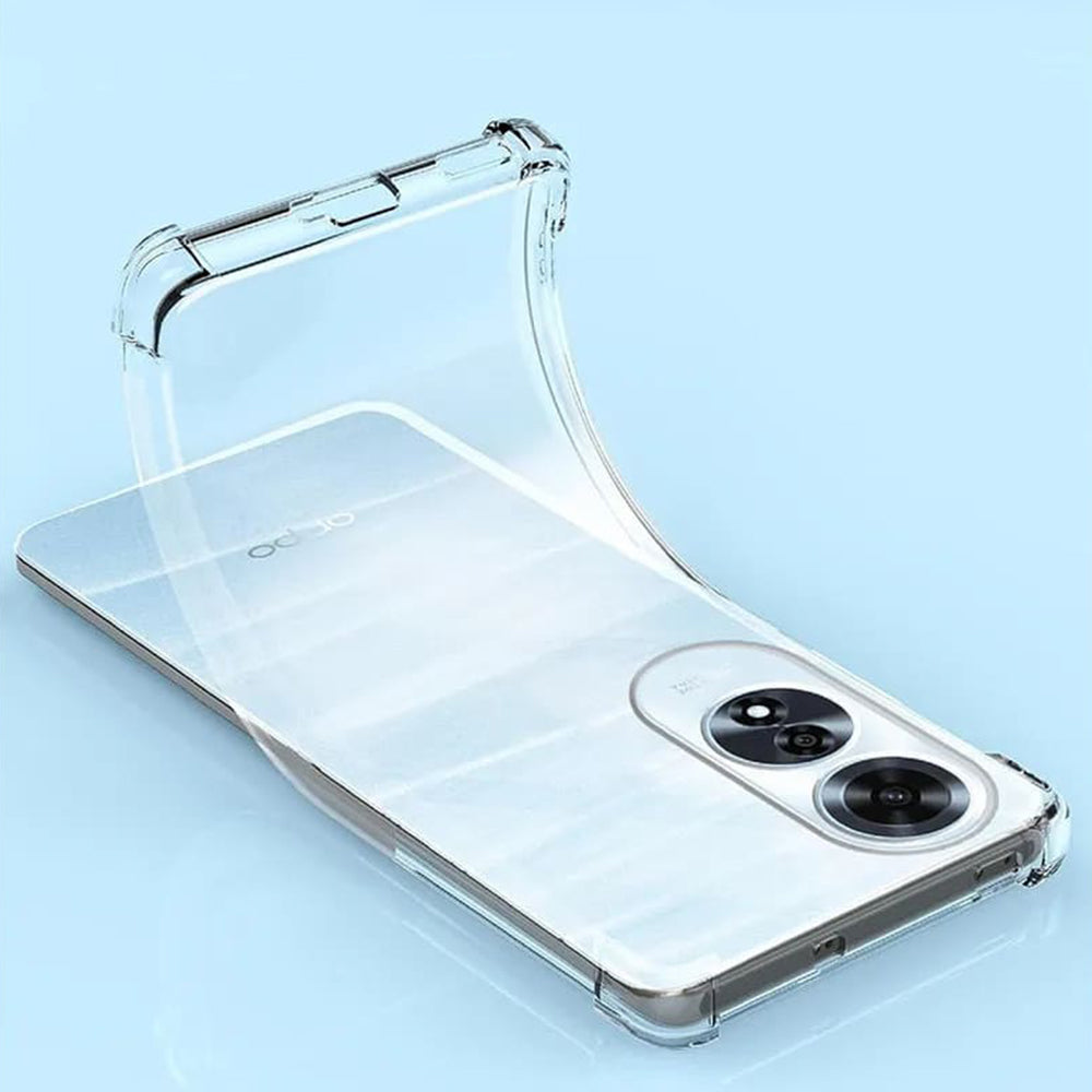 Custodia per Oppo A60, Techsuit, Shockproof Clear, Trasparente