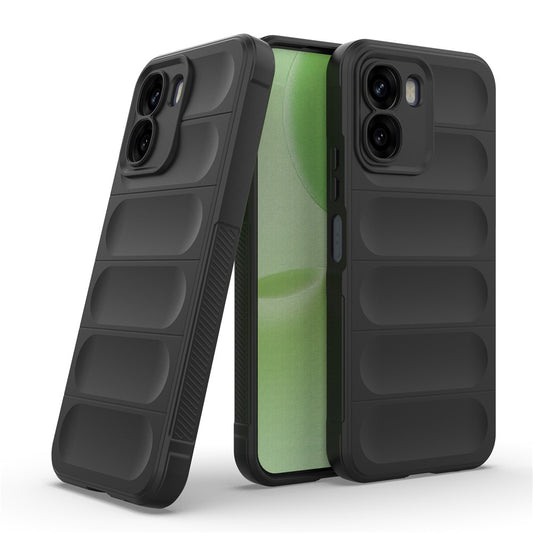 Custodia per Oppo A6x 4G / A6x, Techsuit, Magic Shield, Nera
