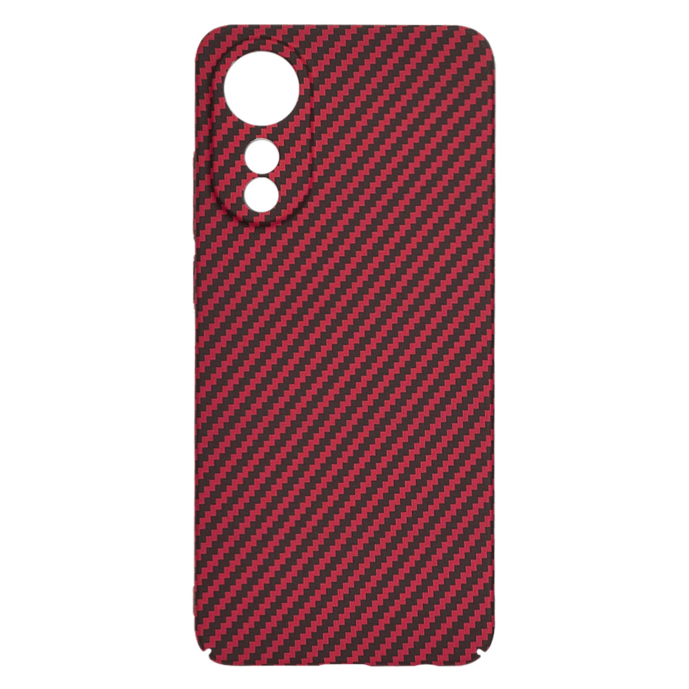 Custodia per Oppo A78 4G, Techsuit, Carbonite FiberShell, Rossa