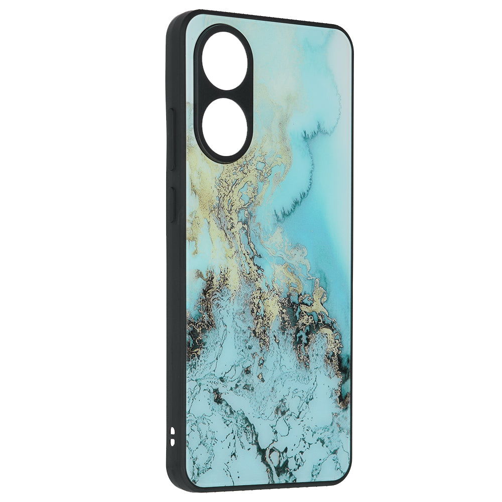 Custodia per Oppo A78 4G, Techsuit, Glaze, Blu