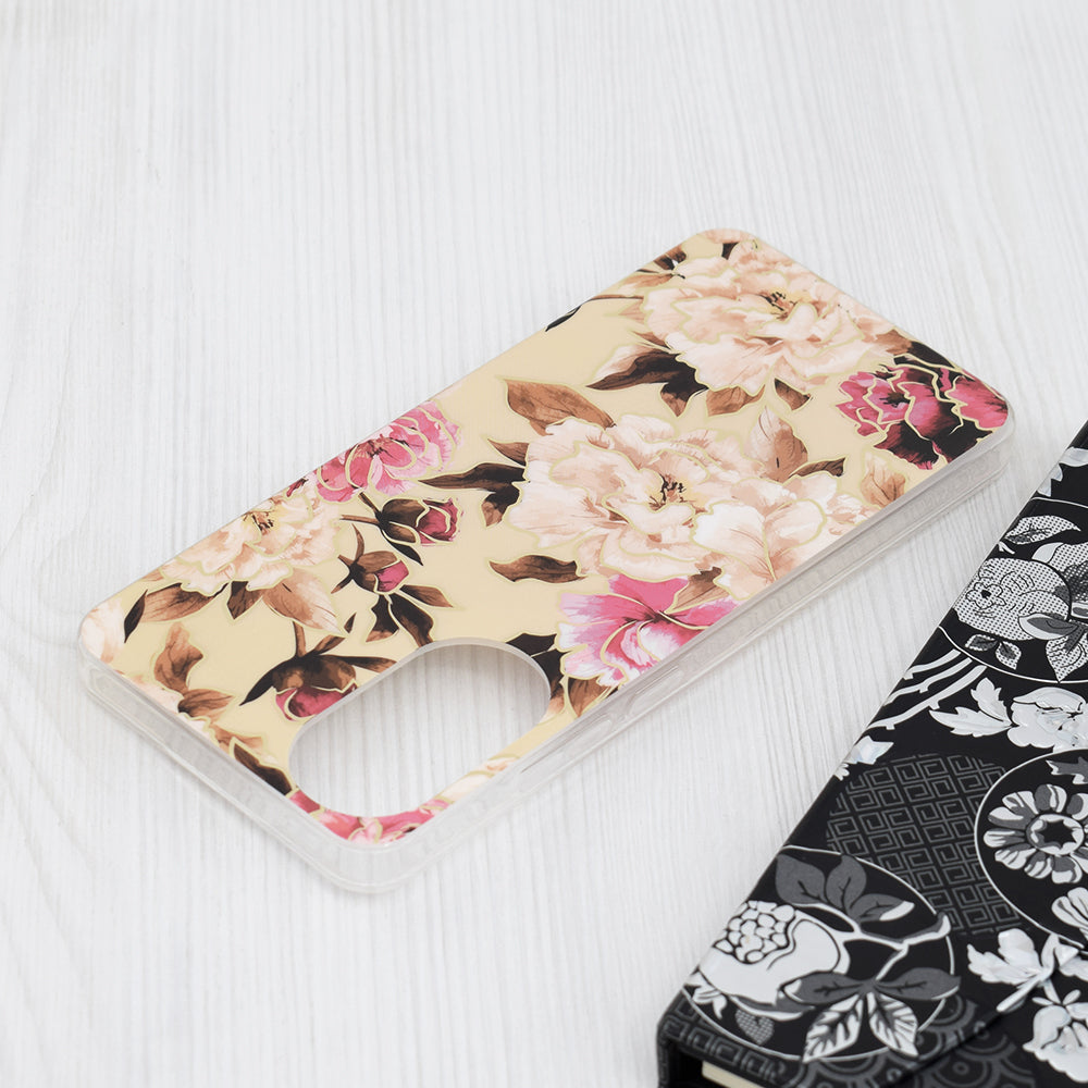 Custodia per Oppo A78 4G, Techsuit, Marble, Beige