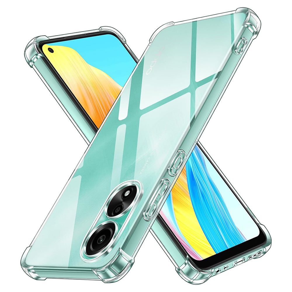 Custodia per Oppo A78 4G, Techsuit, Shockproof Clear, Trasparente