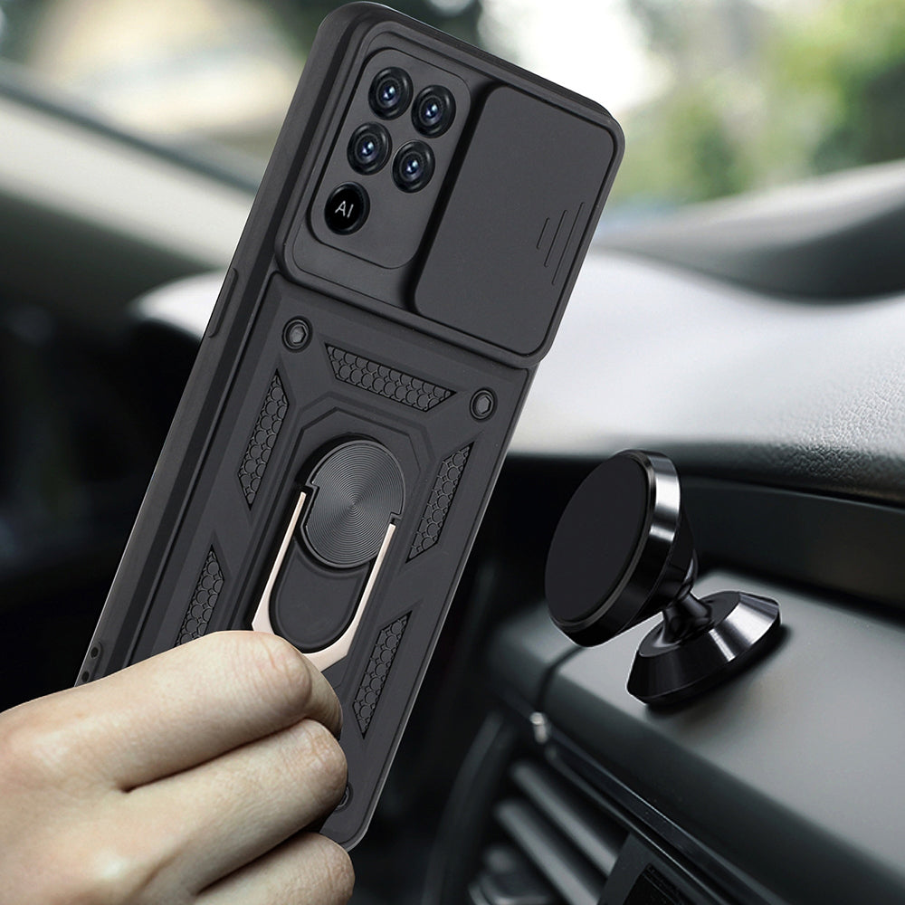 Custodia per Oppo A94 / Reno5 Lite, Techsuit, CamShield, Nera