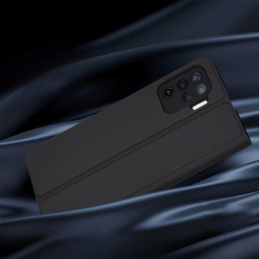 Custodia per Oppo A94 / Reno5 Lite, Techsuit, Magskin Book, Nera