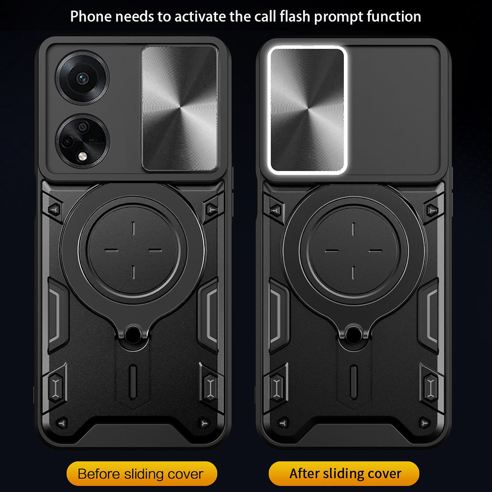 Custodia per Oppo A98, Techsuit, CamGuard Pro, Nera