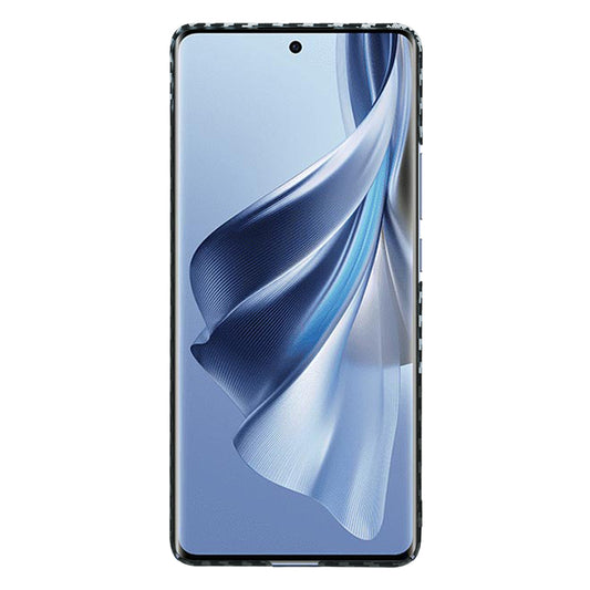 Custodia per Oppo Reno10 / Reno10 Pro, Techsuit, Carbonite FiberShell, Nero Grigio
