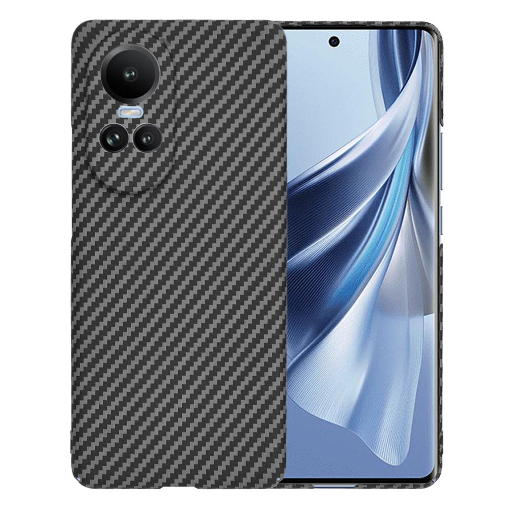 Custodia per Oppo Reno10 / Reno10 Pro, Techsuit, Carbonite FiberShell, Nera