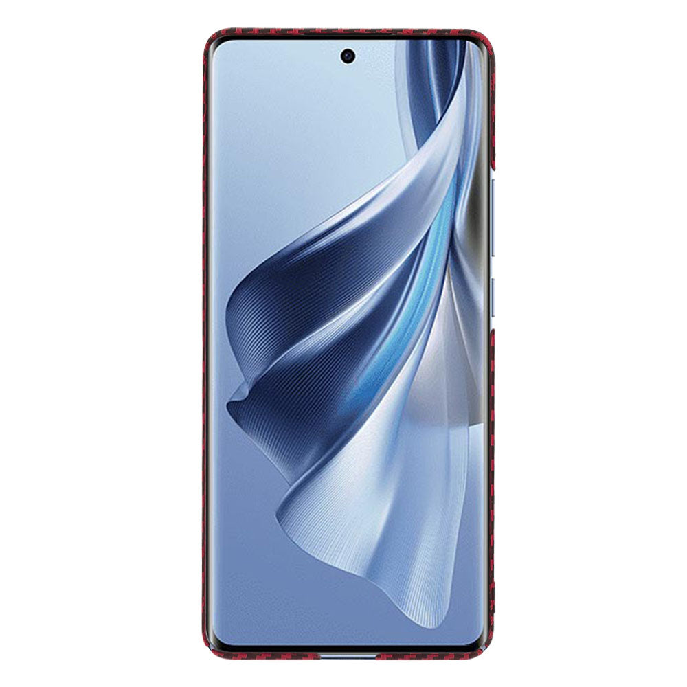 Custodia per Oppo Reno10 / Reno10 Pro, Techsuit, Carbonite FiberShell, Rossa