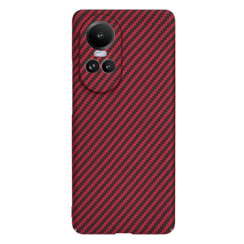 Custodia per Oppo Reno10 / Reno10 Pro, Techsuit, Carbonite FiberShell, Rossa