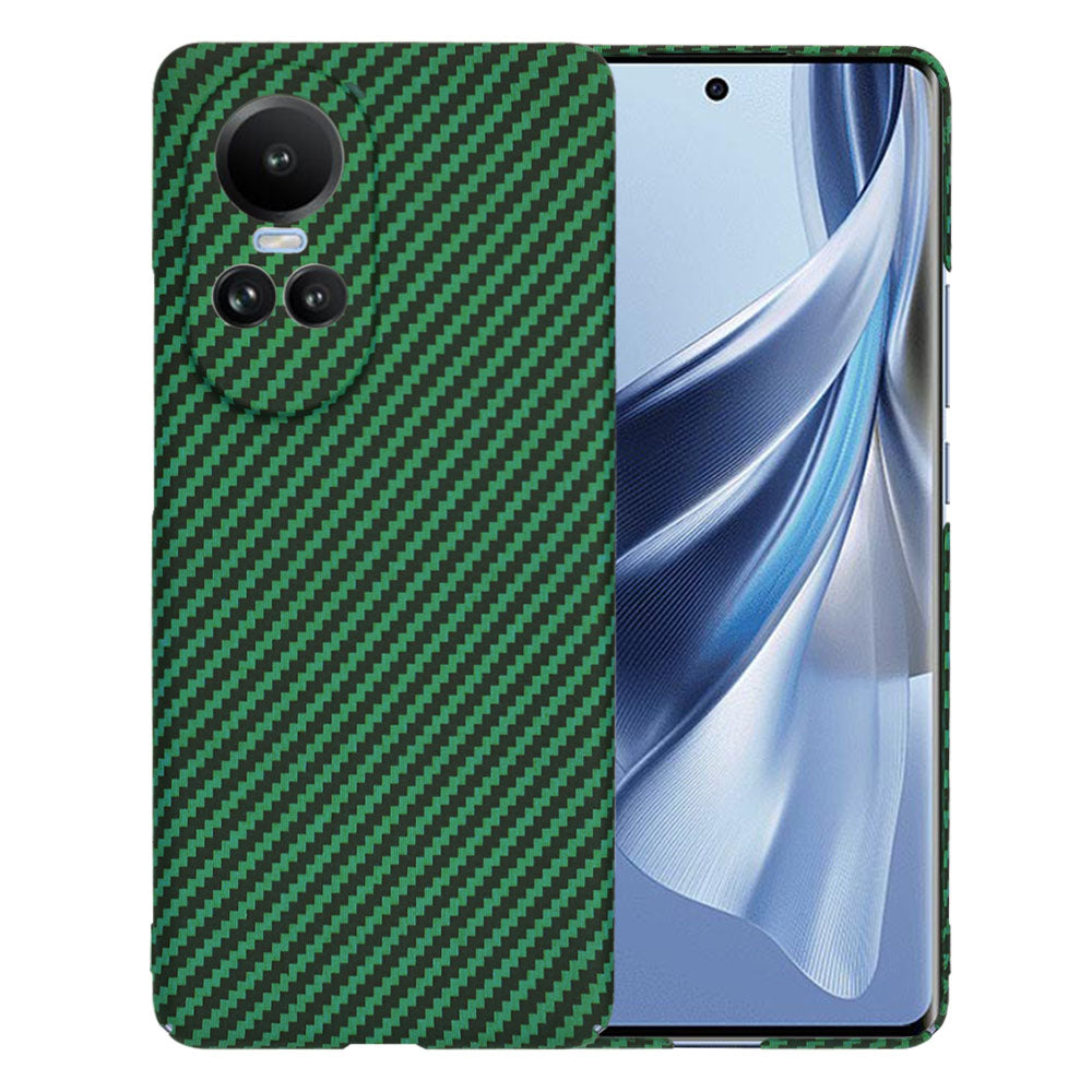 Custodia per Oppo Reno10 / Reno10 Pro, Techsuit, Carbonite FiberShell, Verde