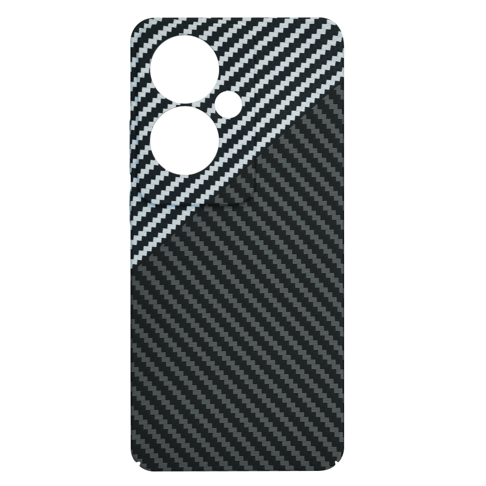 Custodia per Oppo Reno11 F, Techsuit, Carbonite FiberShell, Nero Grigio