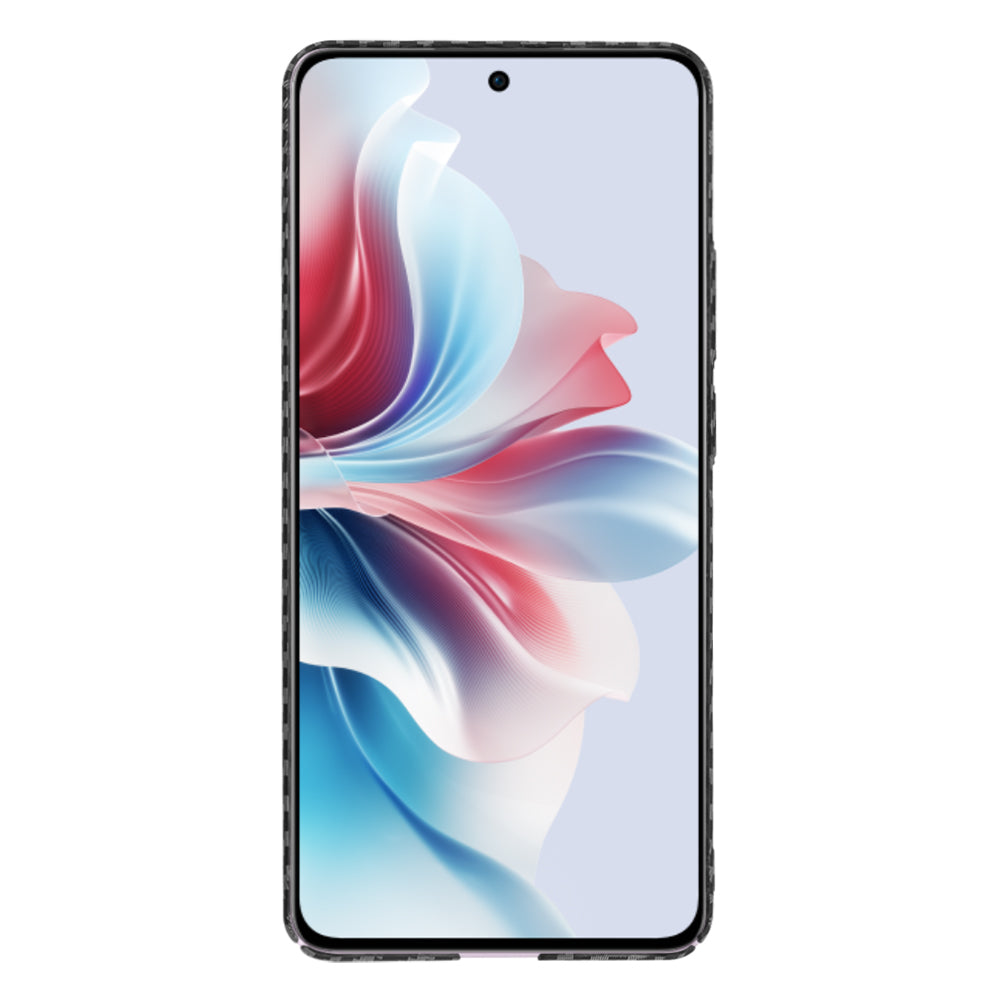 Custodia per Oppo Reno11 F, Techsuit, Carbonite FiberShell, Nera