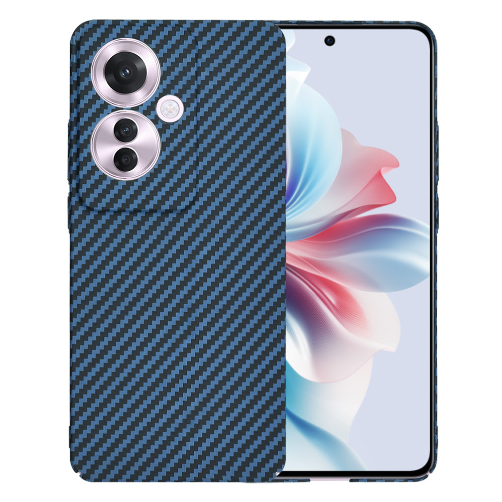 Custodia per Oppo Reno11 F, Techsuit, Carbonite FiberShell, Turchese