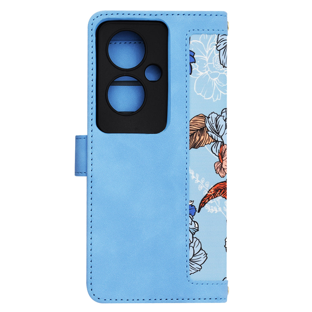 Custodia per Oppo Reno11 F, Techsuit, FlipCraft, Blu