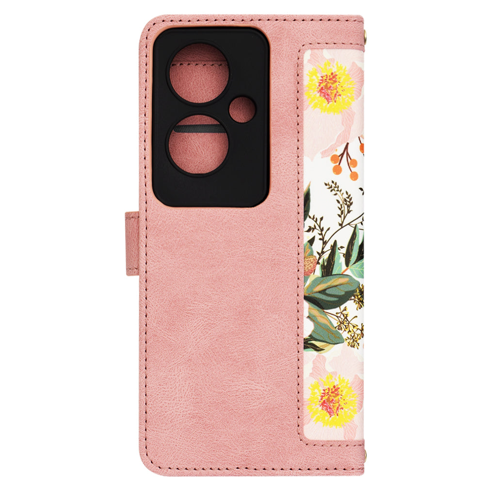 Custodia per Oppo Reno11 F, Techsuit, FlipCraft, Rosa