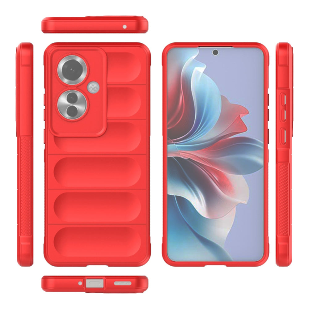 Custodia per Oppo Reno11 F, Techsuit, Magic Shield, Rossa