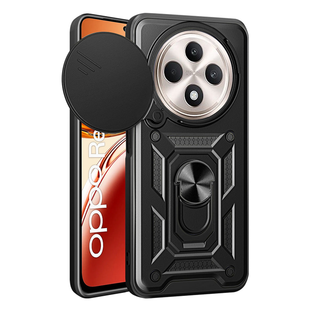 Custodia per Oppo Reno12 FS 5G / Reno12 FS 4G / Reno12 F 4G / Reno12 F, Techsuit, CamShield, Nera