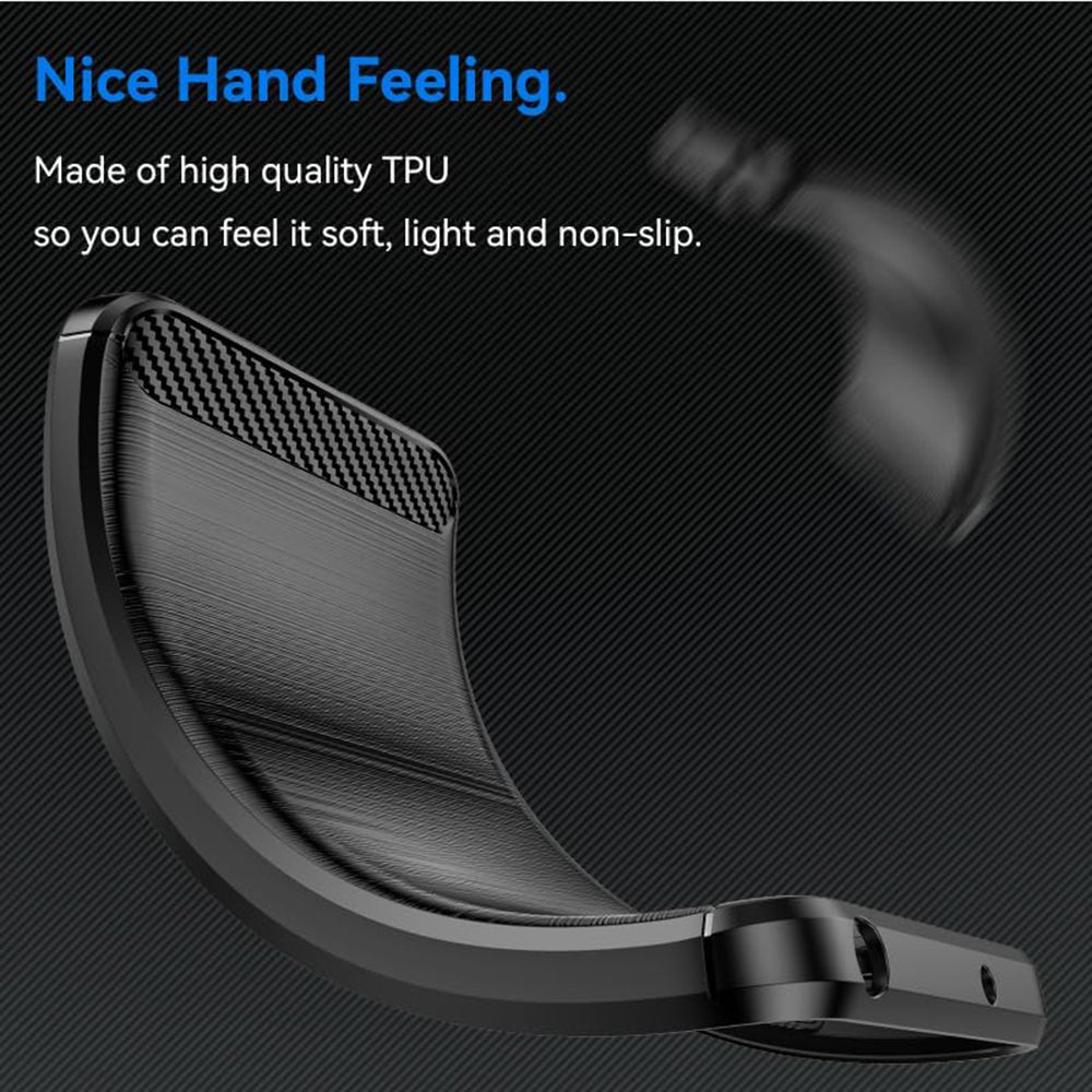 Custodia per Oppo Reno12 FS 5G / Reno12 FS 4G / Reno12 F 4G / Reno12 F, Techsuit, Carbonio, Nera