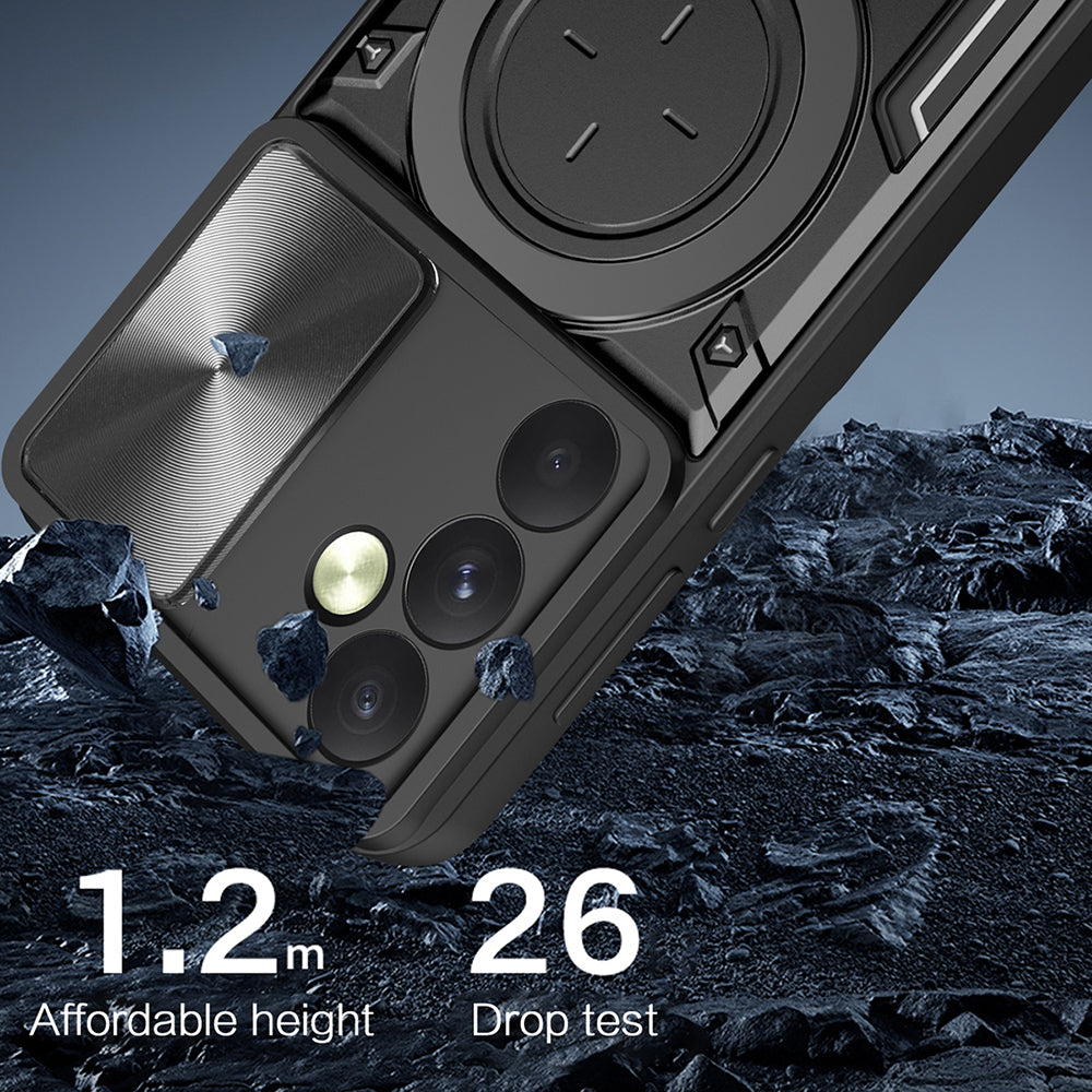 Custodia per Oppo Reno12, Techsuit, CamGuard Pro, Rosa Oro