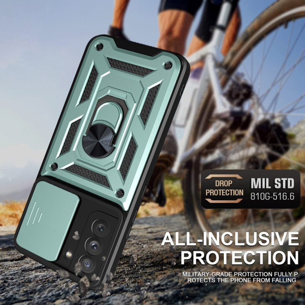 Custodia per Oppo Reno12, Techsuit, CamShield, Nera