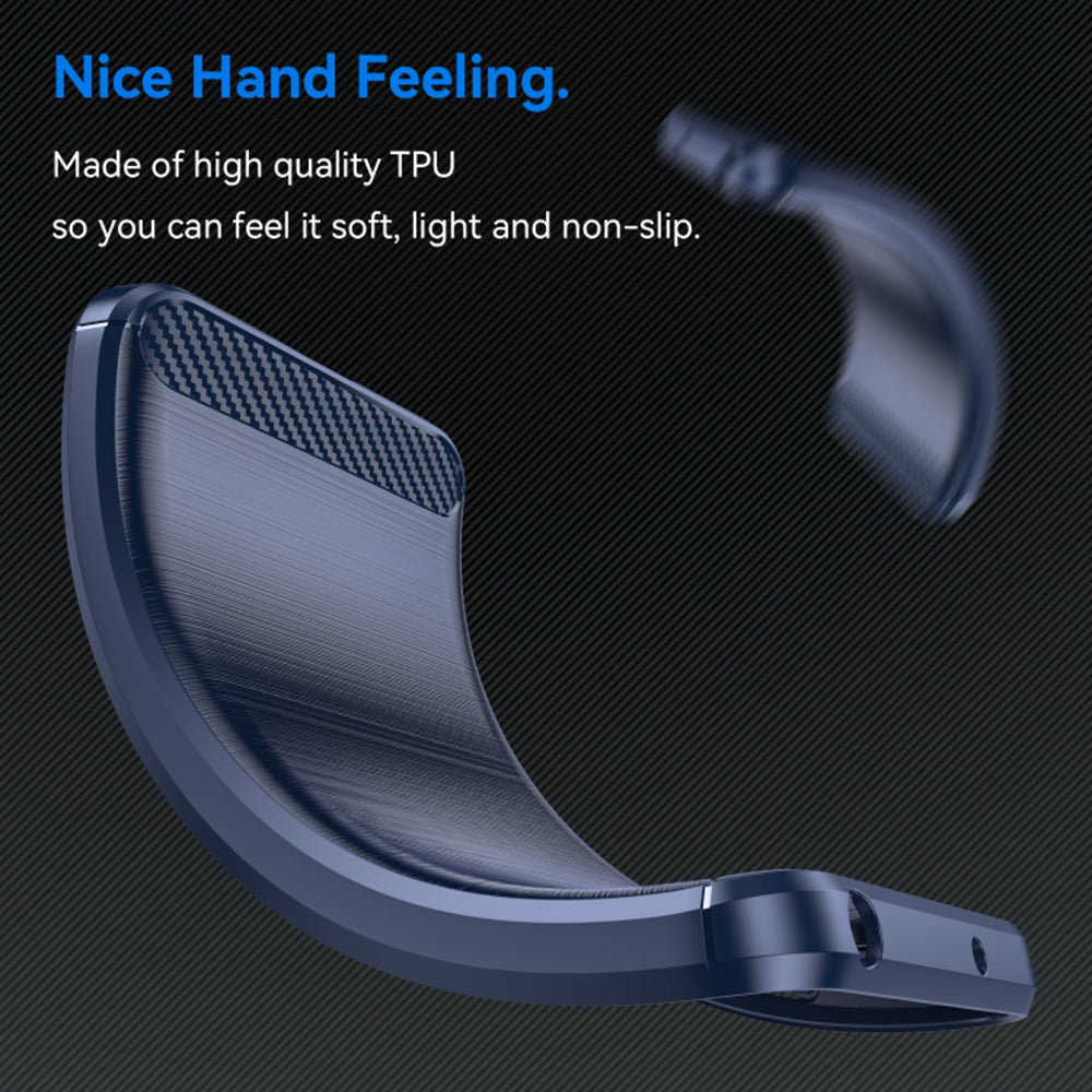 Custodia per Oppo Reno12, Techsuit, Carbonio, Nera