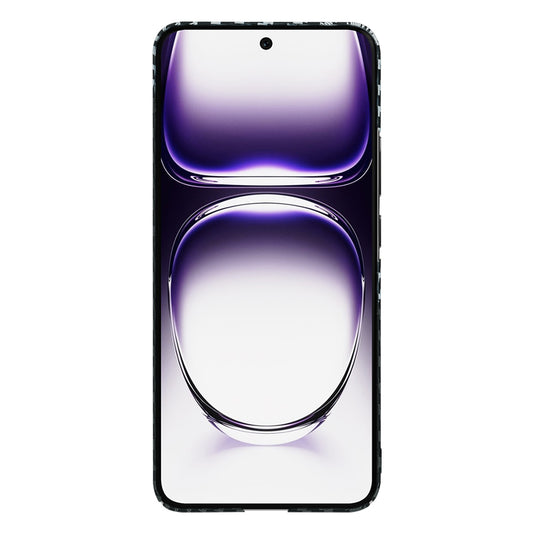 Custodia per Oppo Reno12, Techsuit, Carbonite FiberShell, Nero Grigio