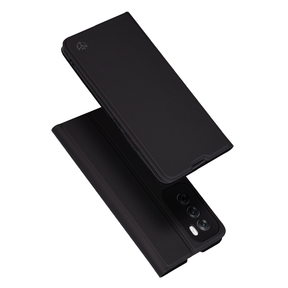 Custodia per Oppo Reno12, Techsuit, Magskin Book, Nera