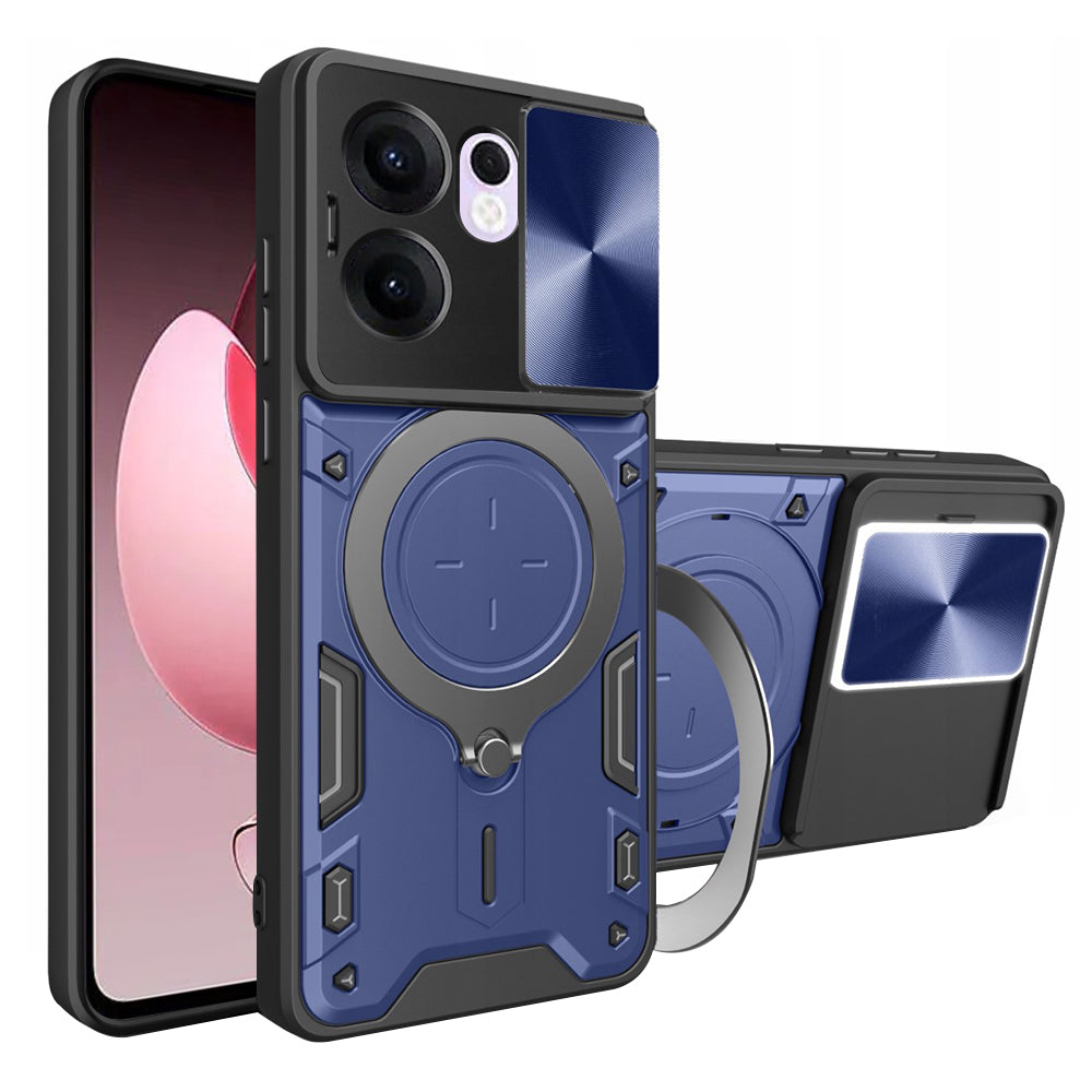 Custodia per Oppo Reno13 FS 5G / Reno13 F 4G / Reno13 F, Techsuit, CamGuard Pro, Blu