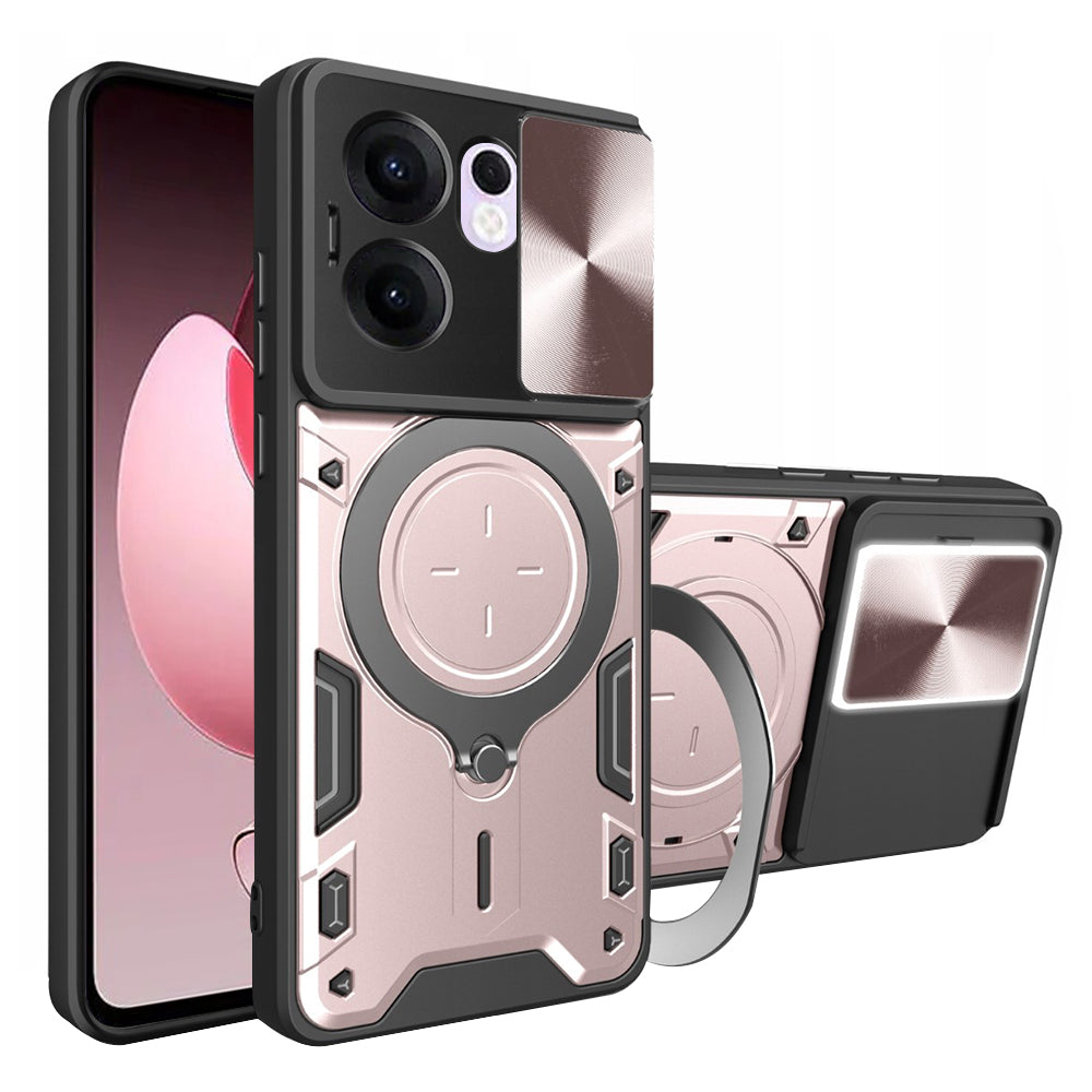 Custodia per Oppo Reno13 FS 5G / Reno13 F 4G / Reno13 F, Techsuit, CamGuard Pro, Rosa Dorato