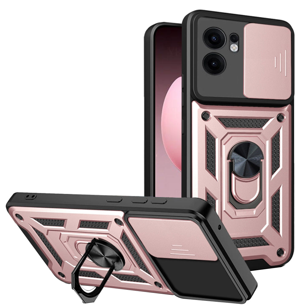 Custodia per Oppo Reno13 FS 5G / Reno13 F 4G / Reno13 F, Techsuit, CamShield, Rosa