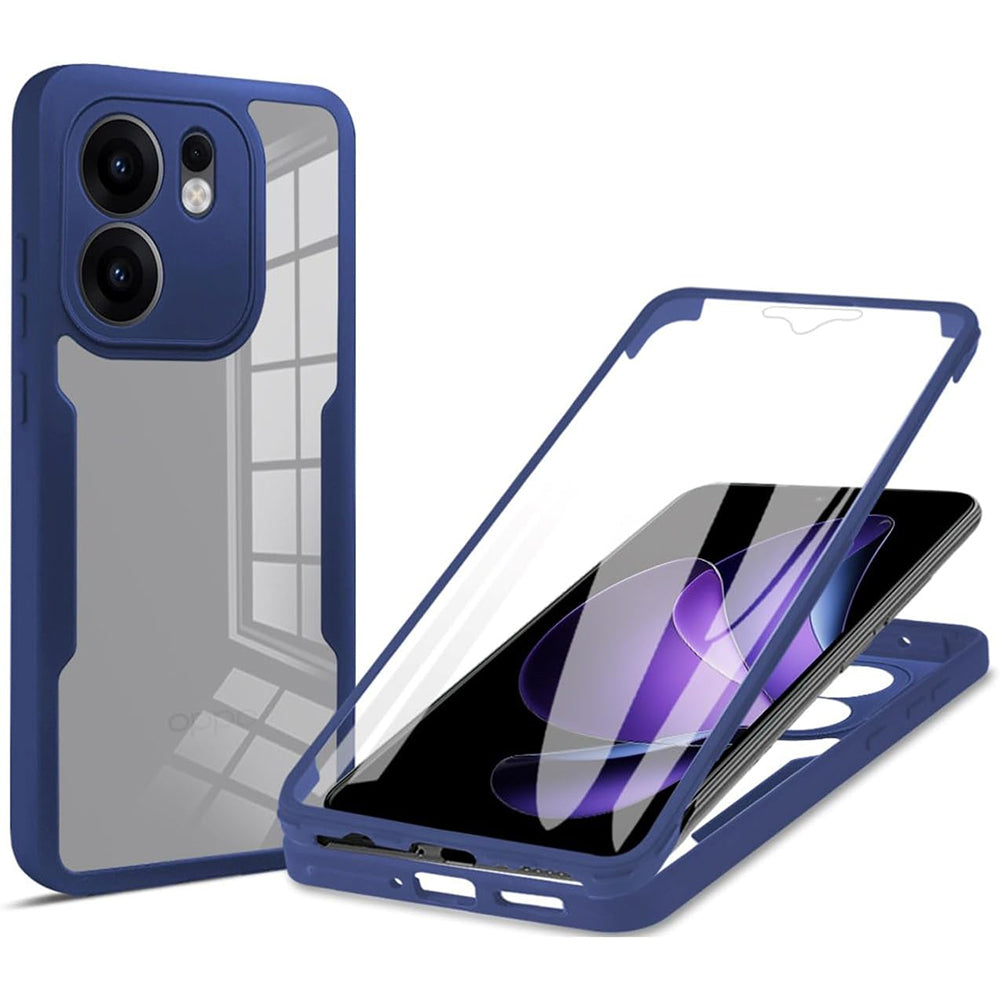 Custodia per Oppo Reno13 FS 5G / Reno13 F 4G / Reno13 F, Techsuit, ColorVerse 360, Blu