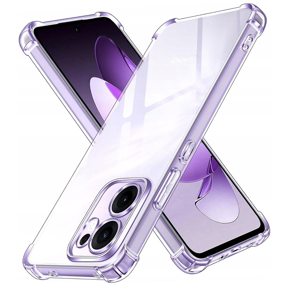 Custodia per Oppo Reno13 FS 5G / Reno13 F 4G / Reno13 F, Techsuit, Shockproof Clear, Trasparente